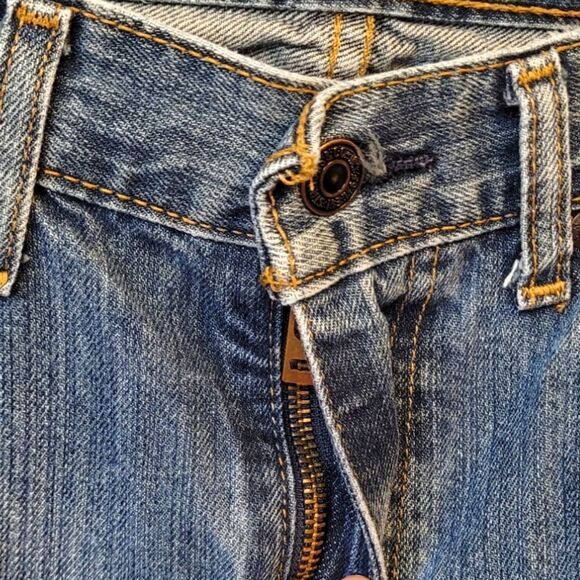 Levi's 559 Dark Wash Relaxed Straight Leg Jeans Size 30x32 - Picture 3 of 5